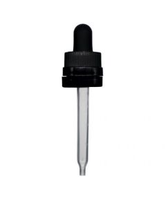 1 oz Black Child Resistant with Tamper Evident Seal Graduated Plastic Pipette Dropper (18-400)