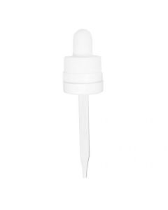 1 oz White Child Resistant with Tamper Evident Seal Glass Dropper (18-400)