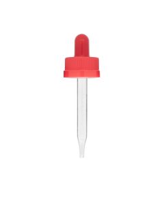 1 oz Red Child Resistant Glass Dropper (20-400)