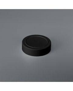 Spice Cap, Smooth Side, Smooth Top, Inner Ring, CT Closure, 63mm 485 Neck Finish, SI063, Black, PET.010 PL LAYER PACK