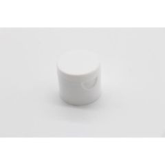 20-410 White PP Smooth Top, Smooth Sided Flip Top Cap