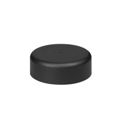 38mm Smooth Matte Black Child Resistant Closure with Foam Liner