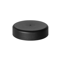 53mm Smooth Matte Black Child Resistant Closure with Foam Liner